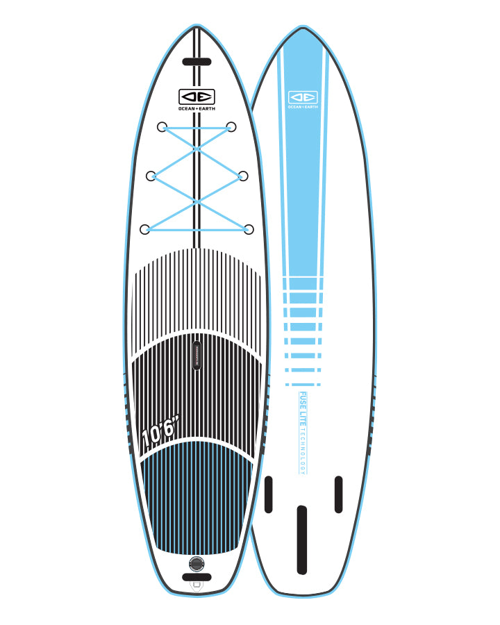 SUP Board Inflatable FuseLite Flat Water 10'6" Ocean and Earth Ocean & Earth NZ